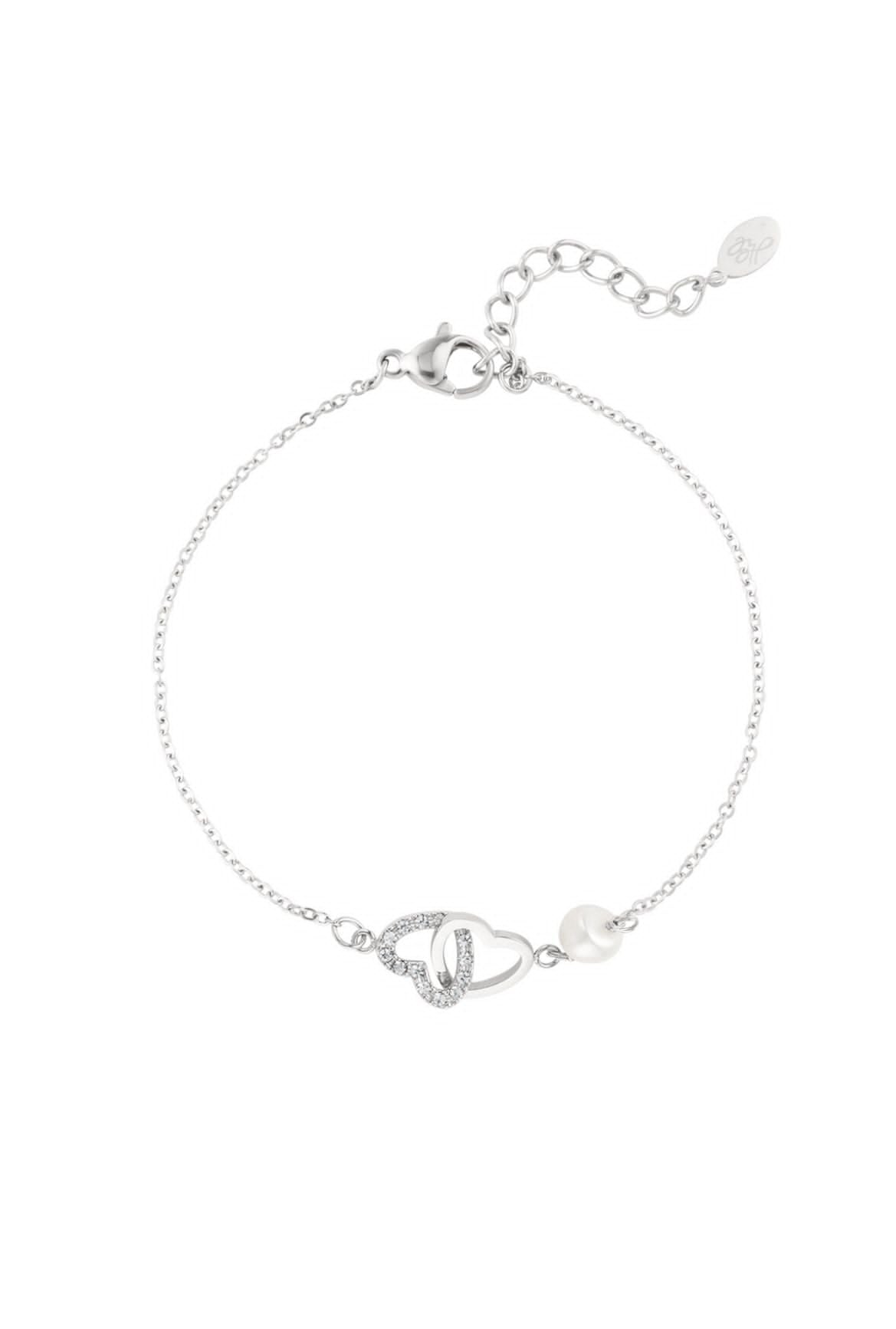 Linked Double Heart Bracelet