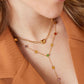 Gemstone Tears long necklace - booshie-accessories