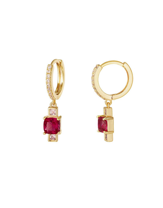 Ruby Elegance earrings - booshie-accessories