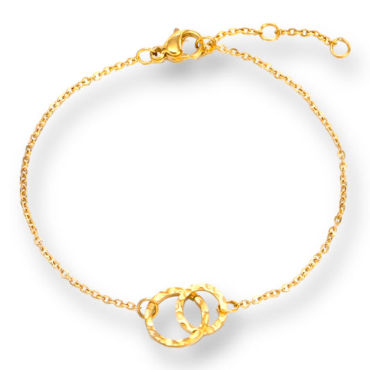 Forever Doulble Circle Dainty Bracelet