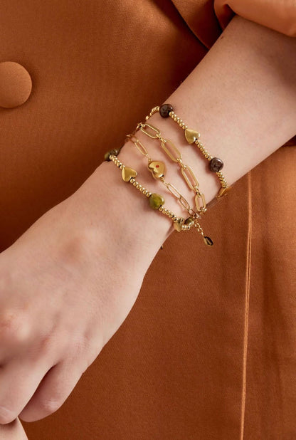 Fresh Love Heart Gold Bracelet