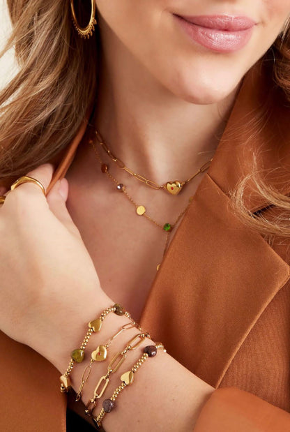 Fresh Love Heart Gold Bracelet